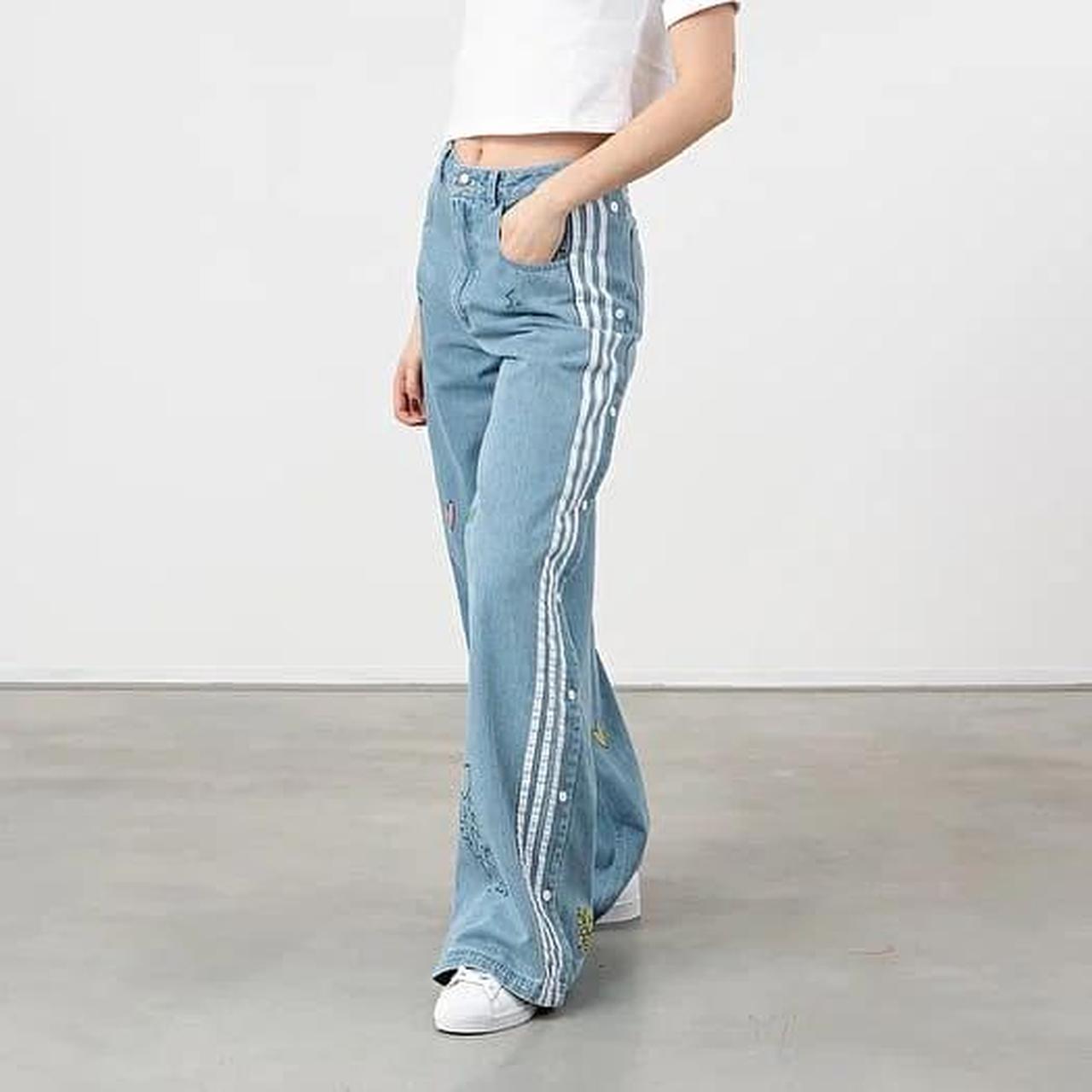 Adidas Originals x FIORUCCI snap button wide leg