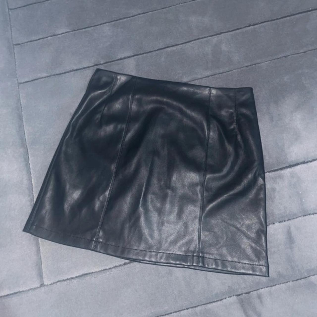 Black Faux Leather Mini Skirt •Primark •Size... Depop