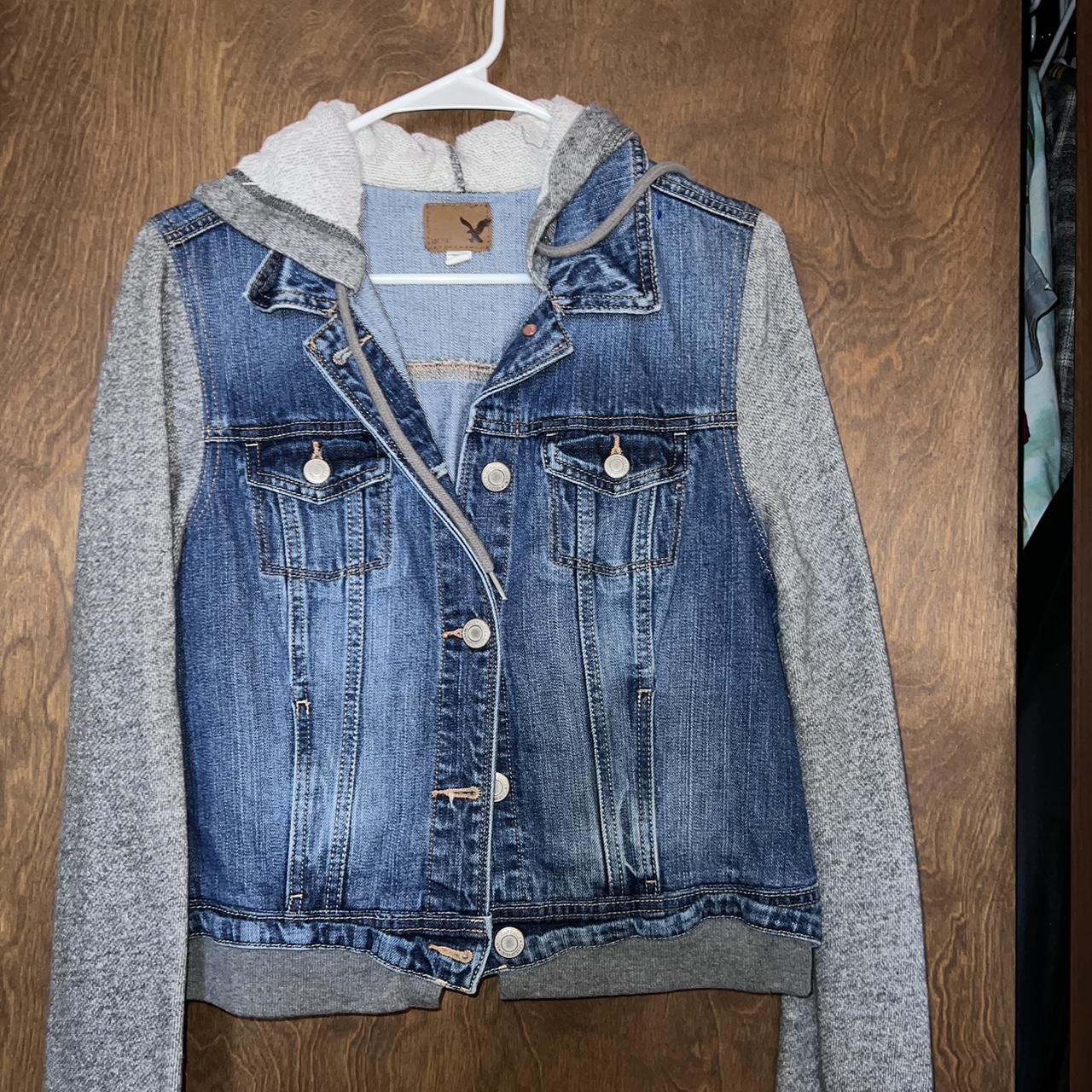 American eagle denim jacket #americaneagle #jeanjacket - Depop