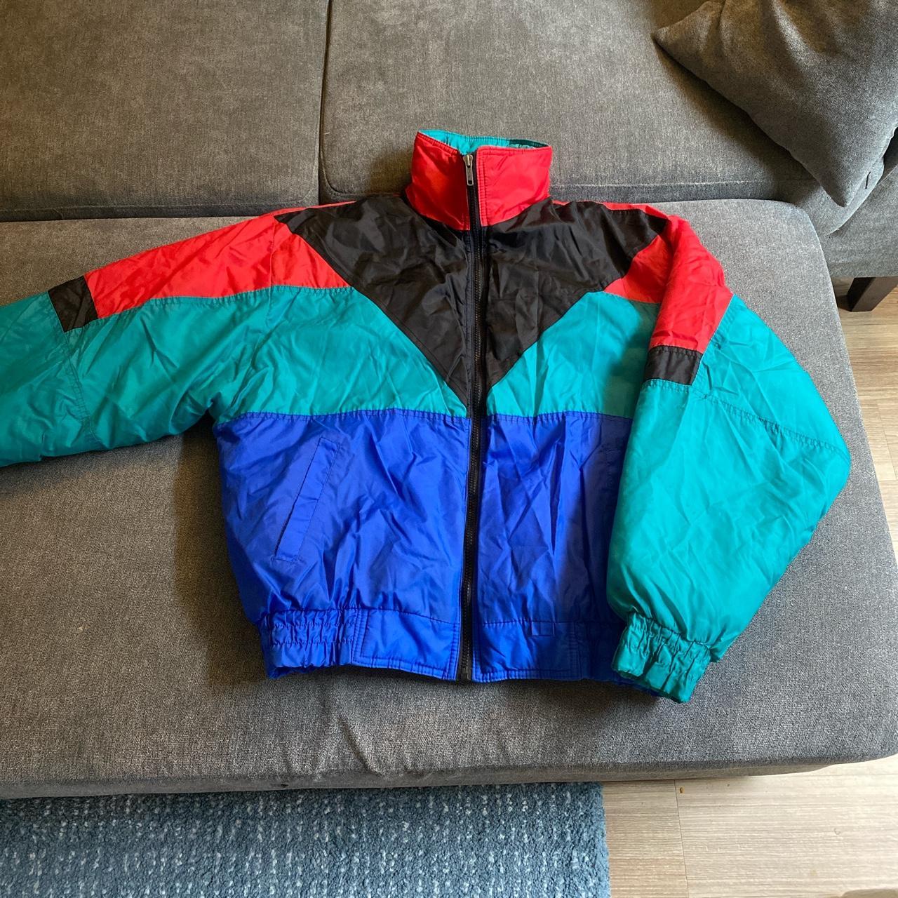 Color block clearance 90s jacket