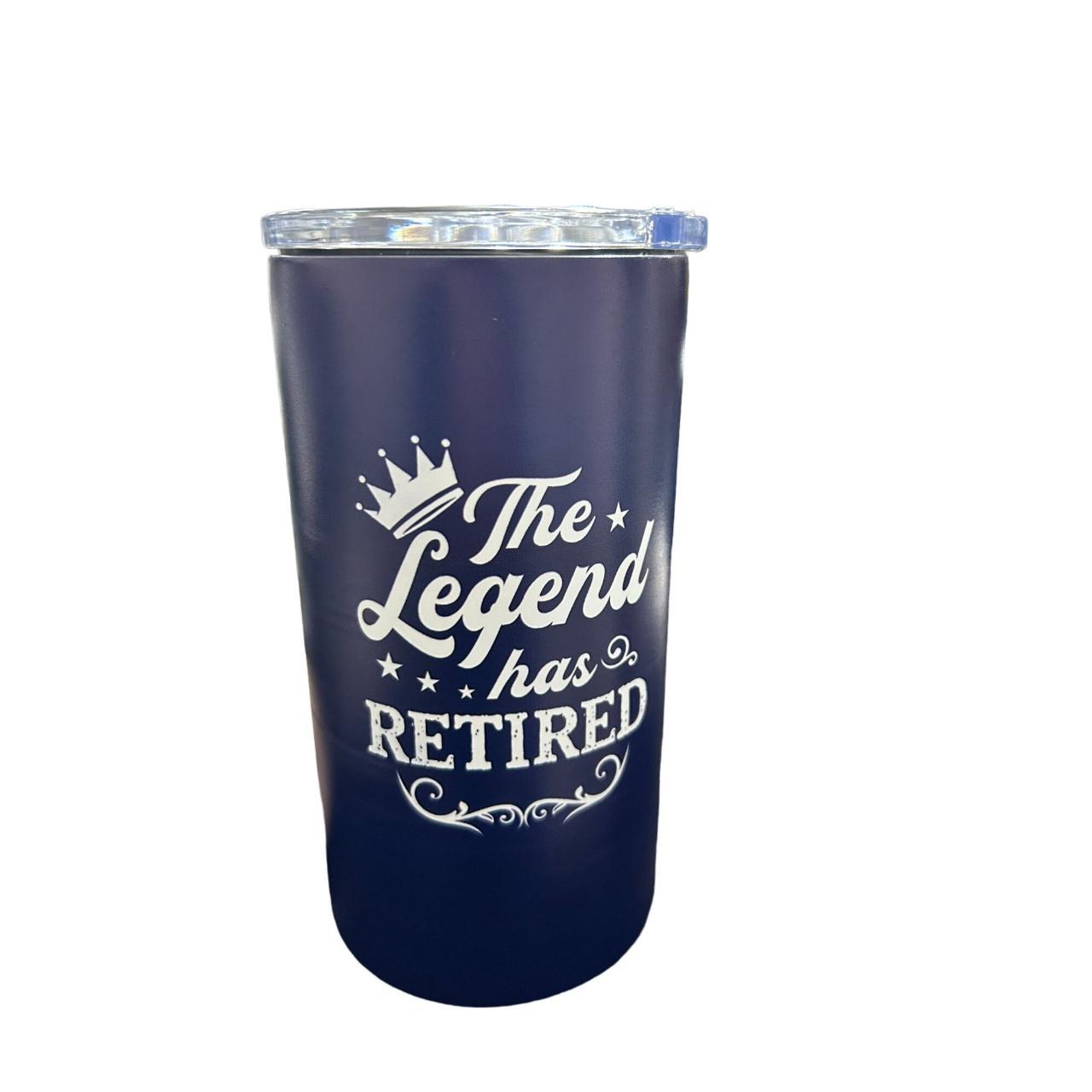 RETIREMENT TUMBLER THE LEGEND HAS RETIRED TUMBLERS... - Depop