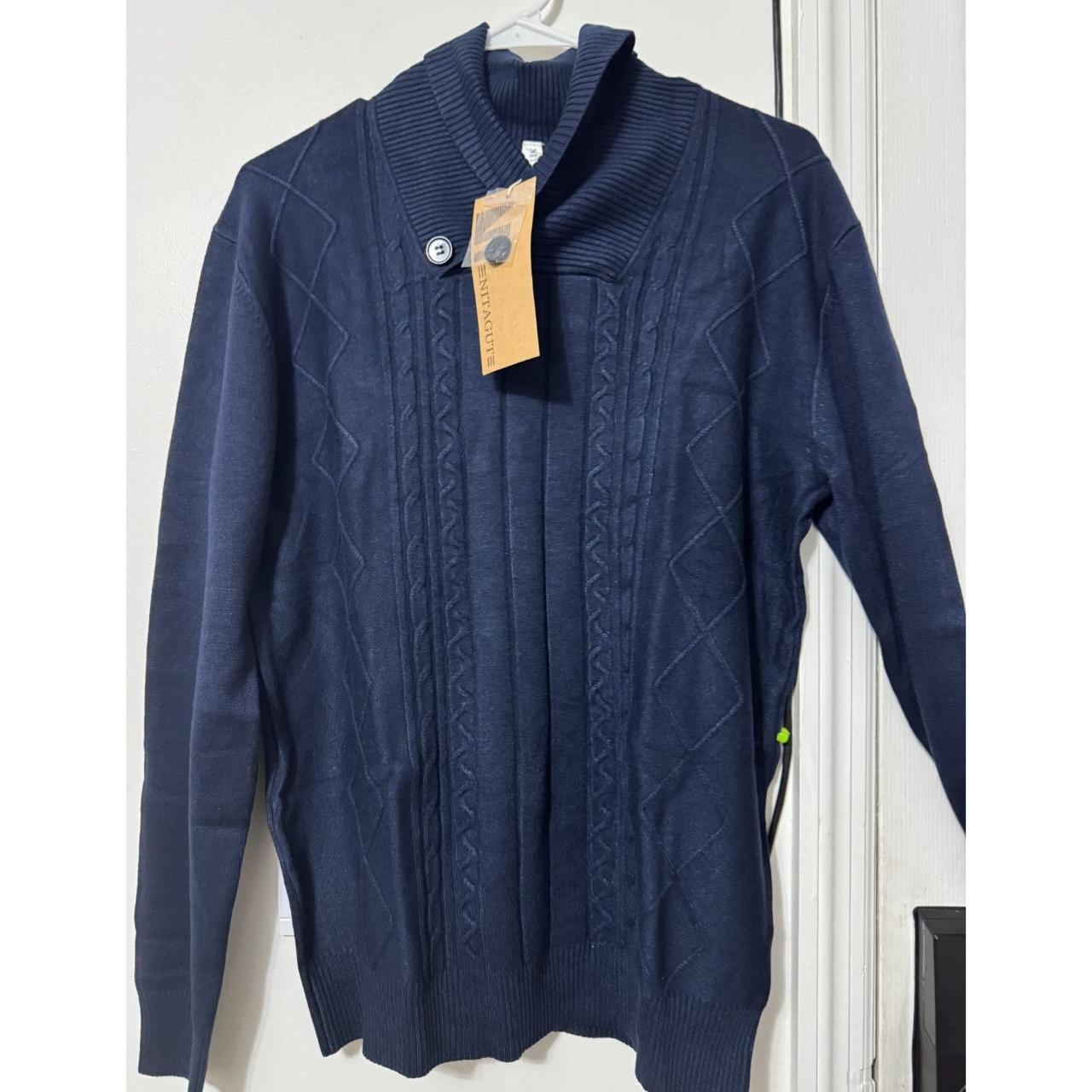 mens shawl collar pullover sweater