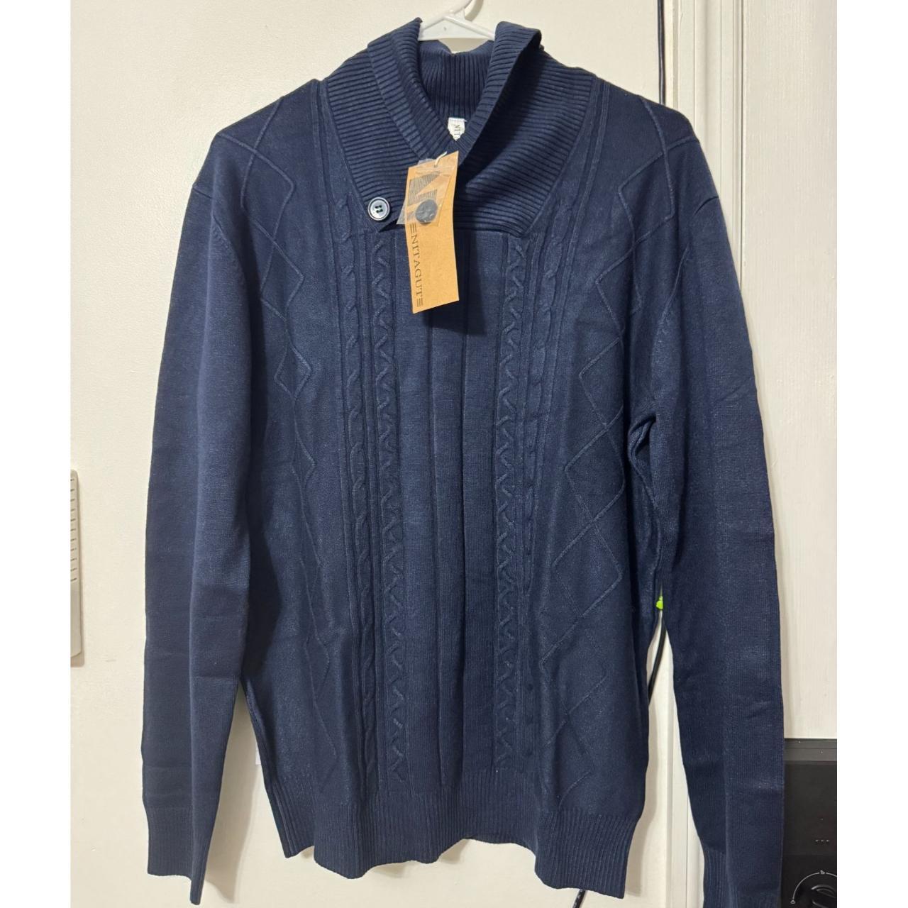 mens shawl collar pullover sweater