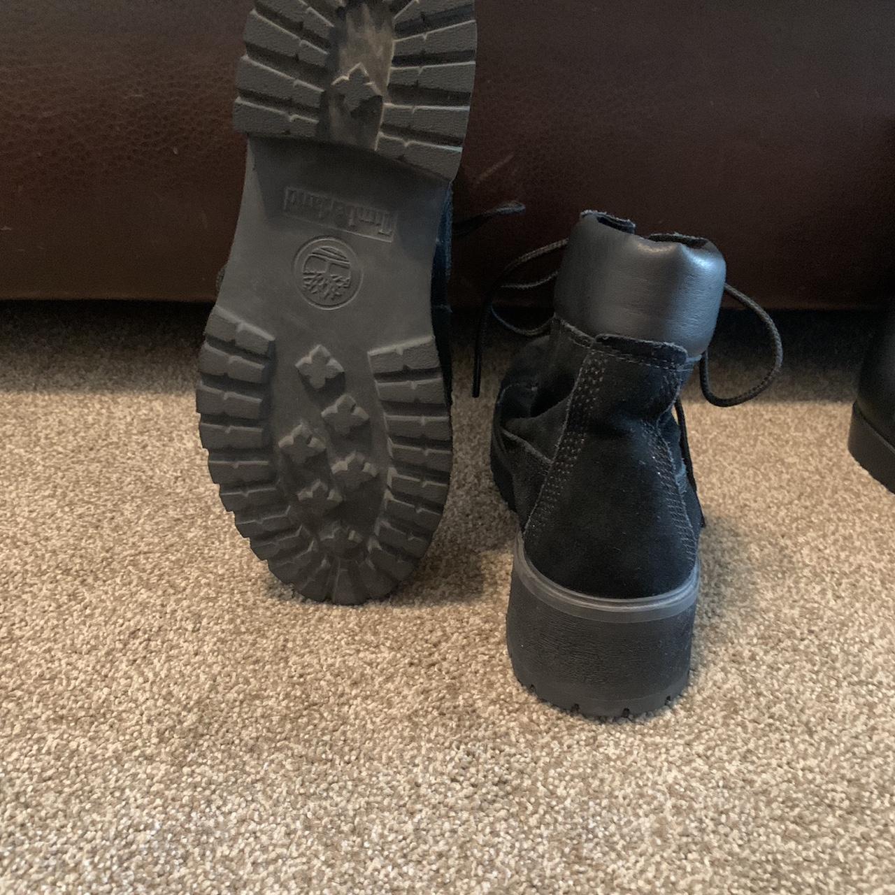 Timberland black boots boots womens 8 men’s 6 Depop