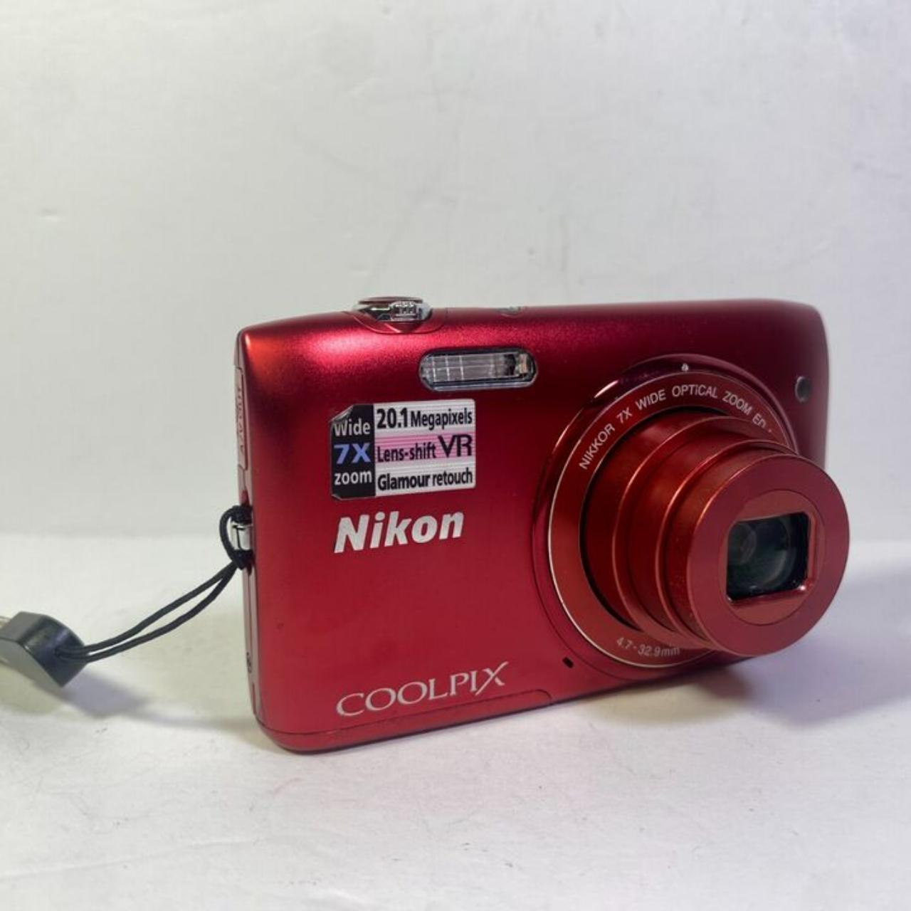 Nikon COOLPIX S8200 Digital Camera 16.1MP 14x Zoom Red | Depop