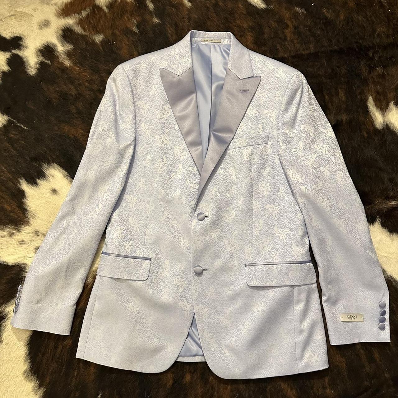 Alfani slim fit pastel light blue and white Depop - Main Image