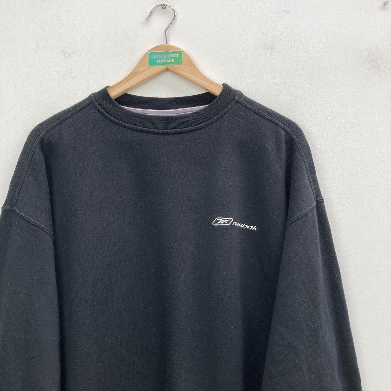 Vintage black Reebok sweatshirt No offers please,... - Depop