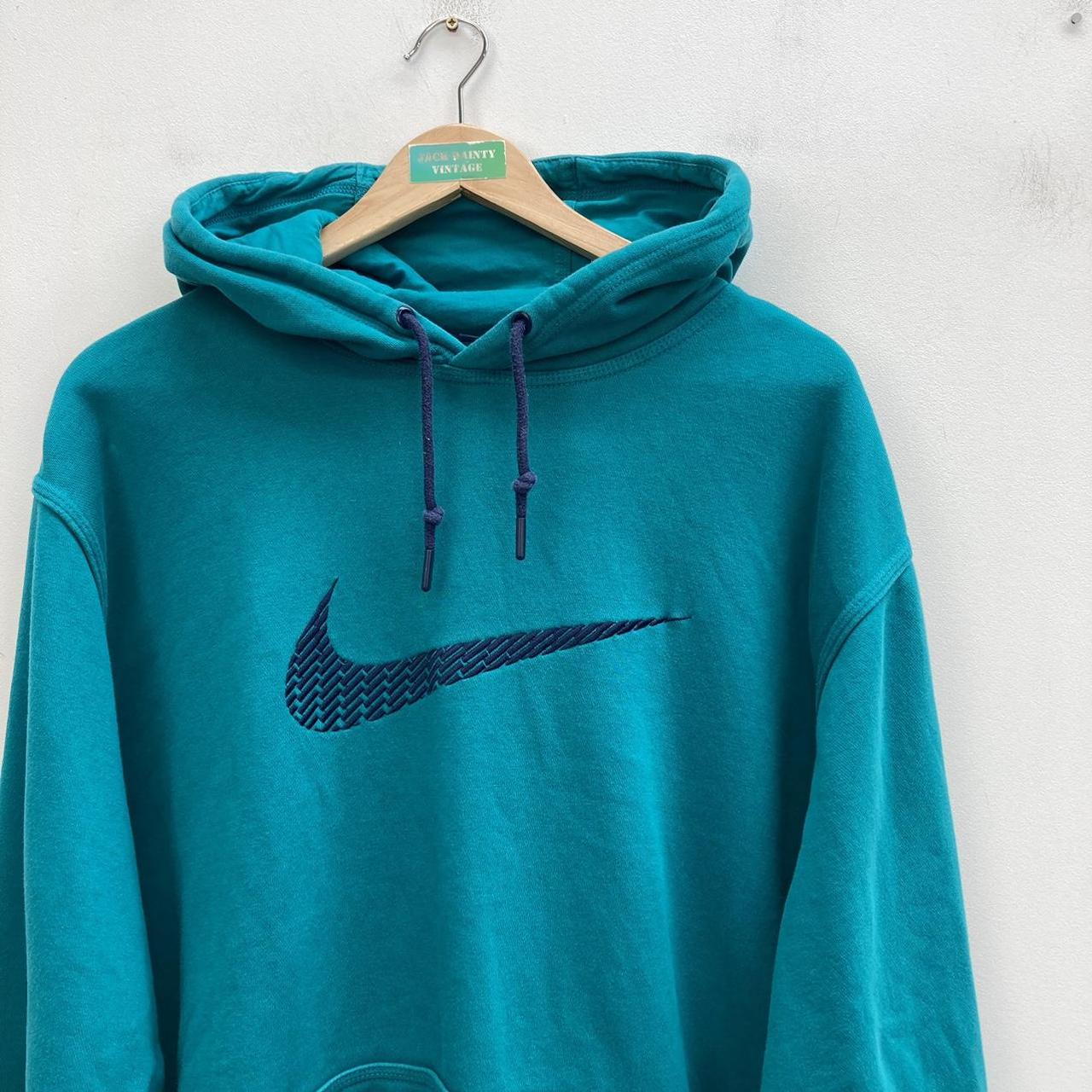blue green nike hoodie