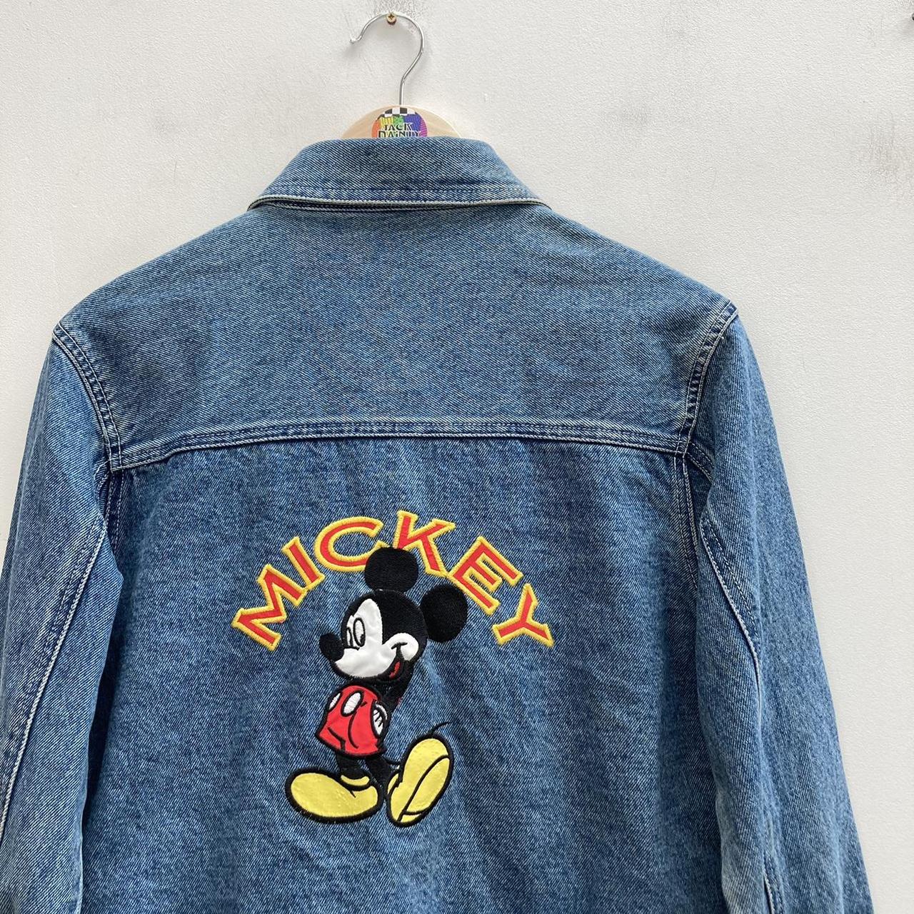 Vintage Disney Mickey Mouse embroidered denim jacket. Depop