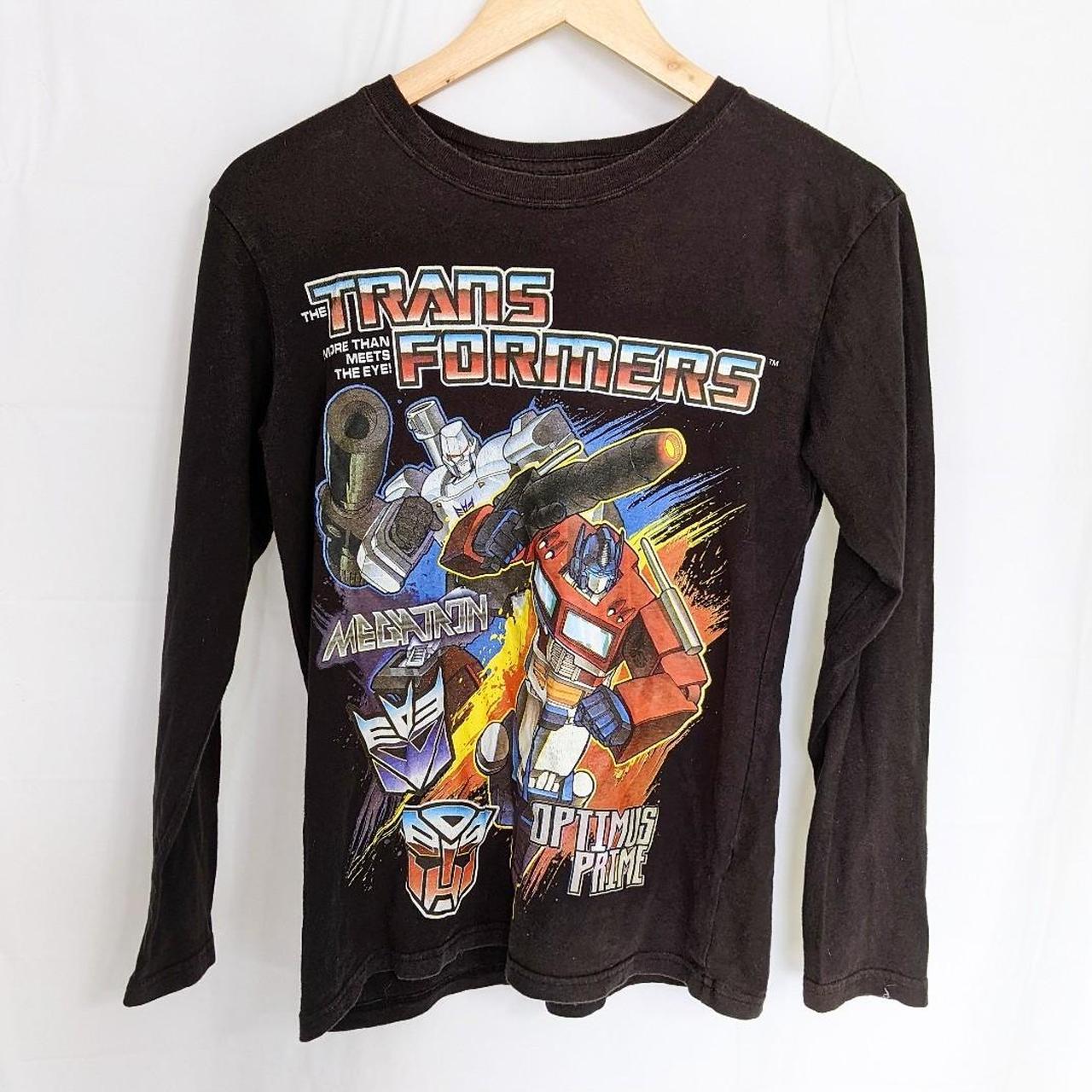 Trans Formers Long sleeve logo tee Megatron +... Depop