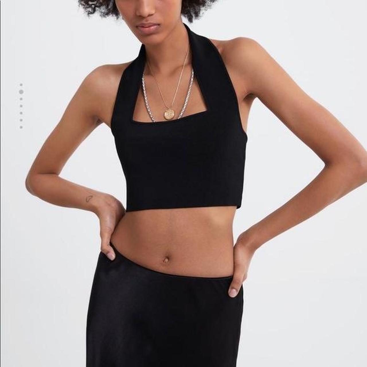 Zara knit halter top size small. Perfect condition. Depop