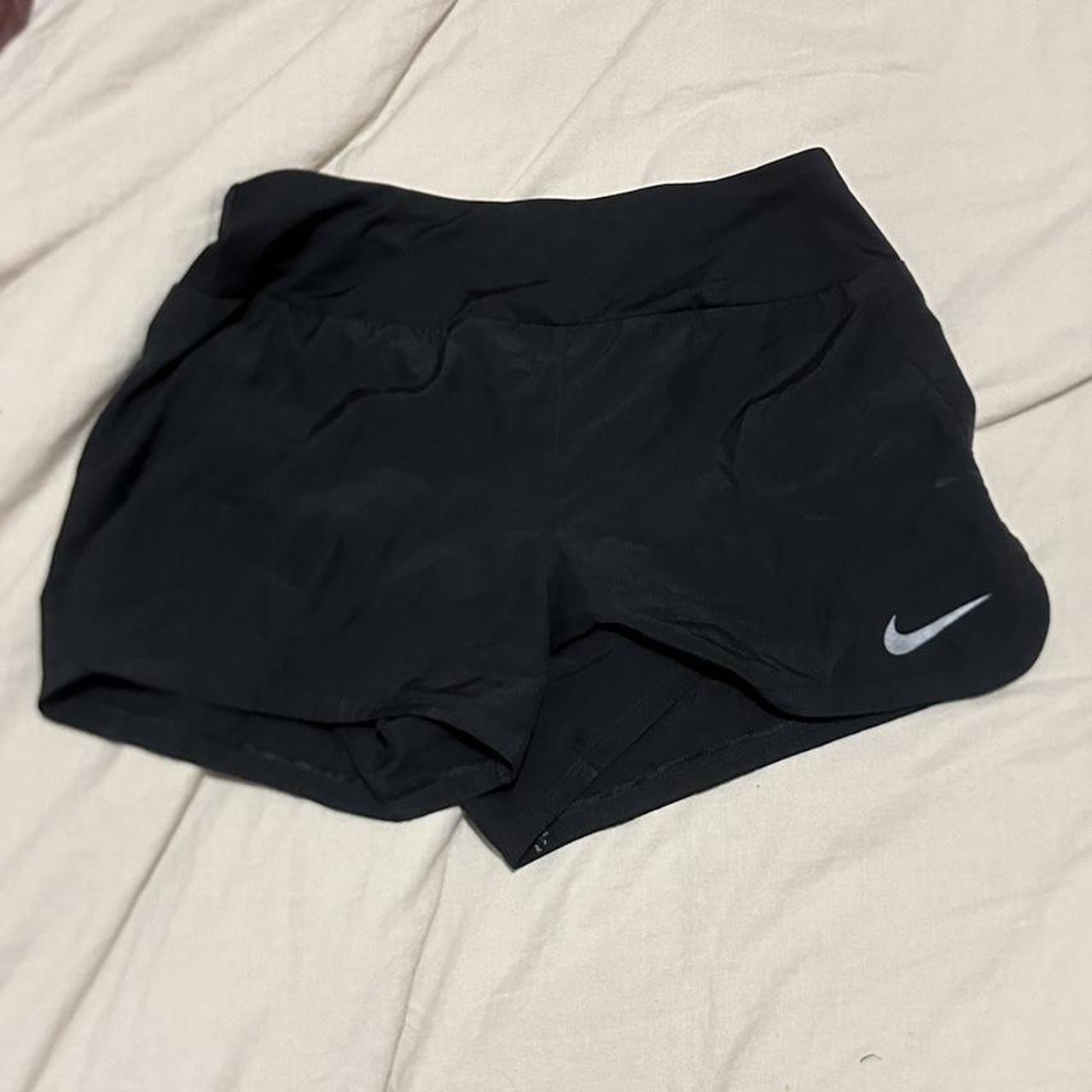 womens black nike running shorts