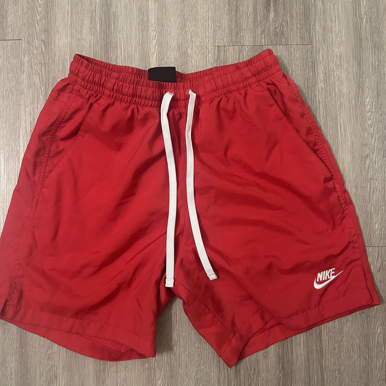 mens nike red shorts