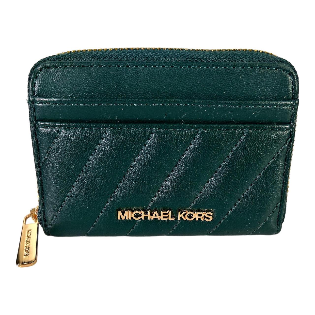 Michael kors racing green wallet best sale