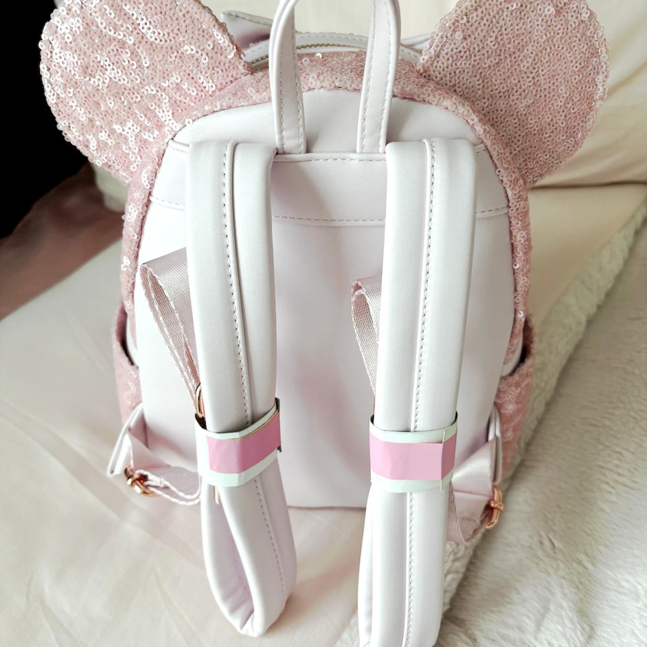 Pink Cotton Candy Sequin Loungefly Mini Backpack... Depop