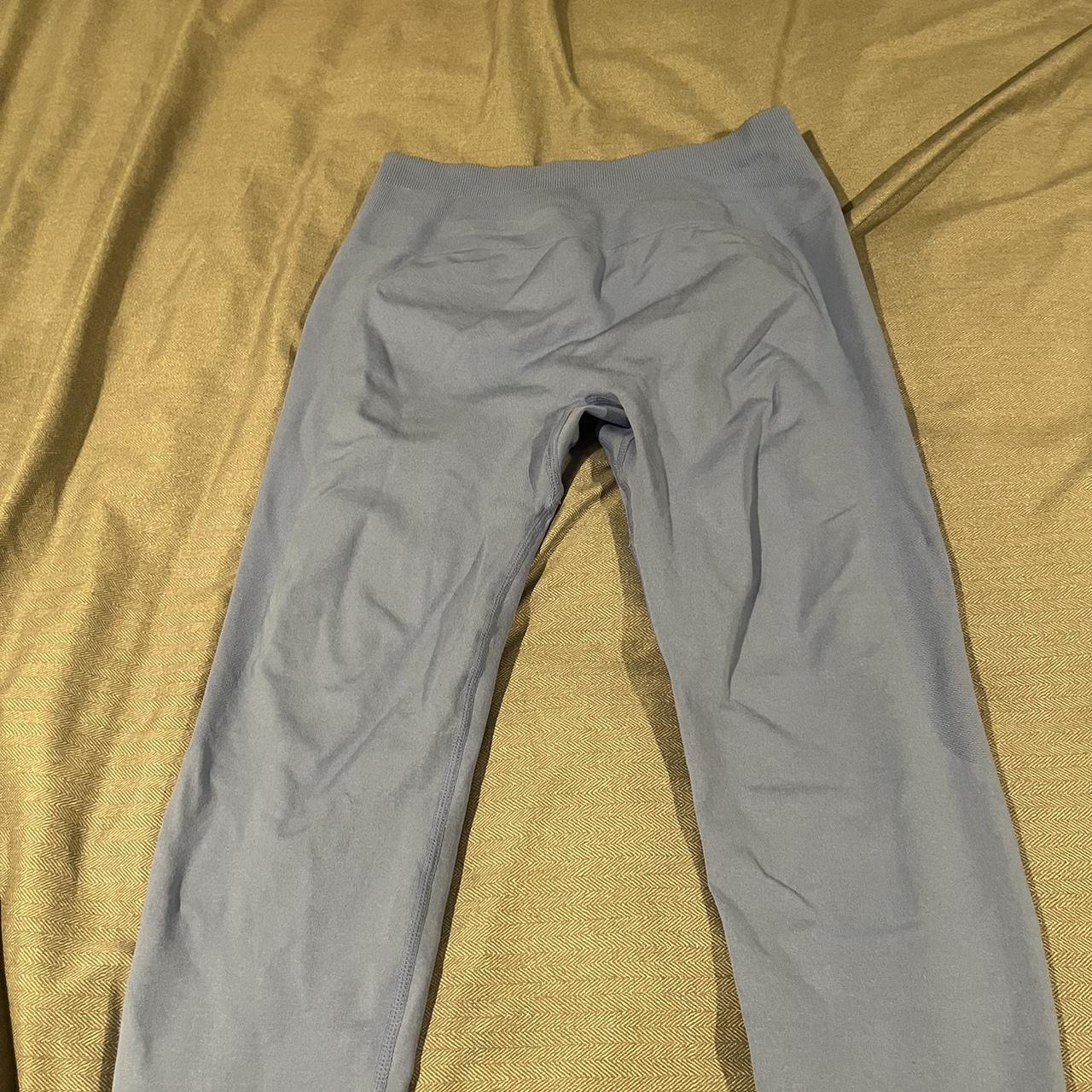 Aurola Light Blue leggings Size Medium, can fit... - Depop