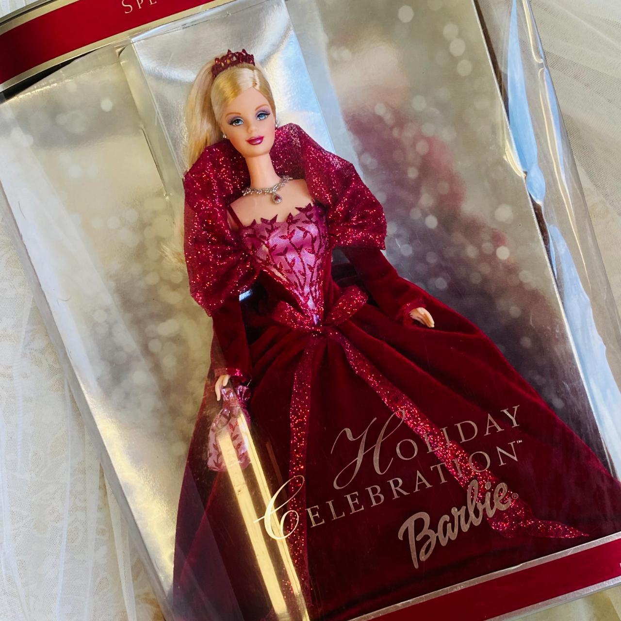 2002 hotsell Holiday Celebration Barbie Burgundy