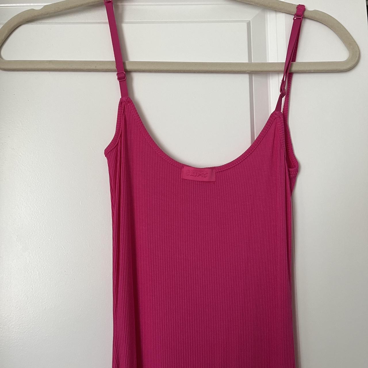 brand new pink skims dress! size small, so comfy... - Depop