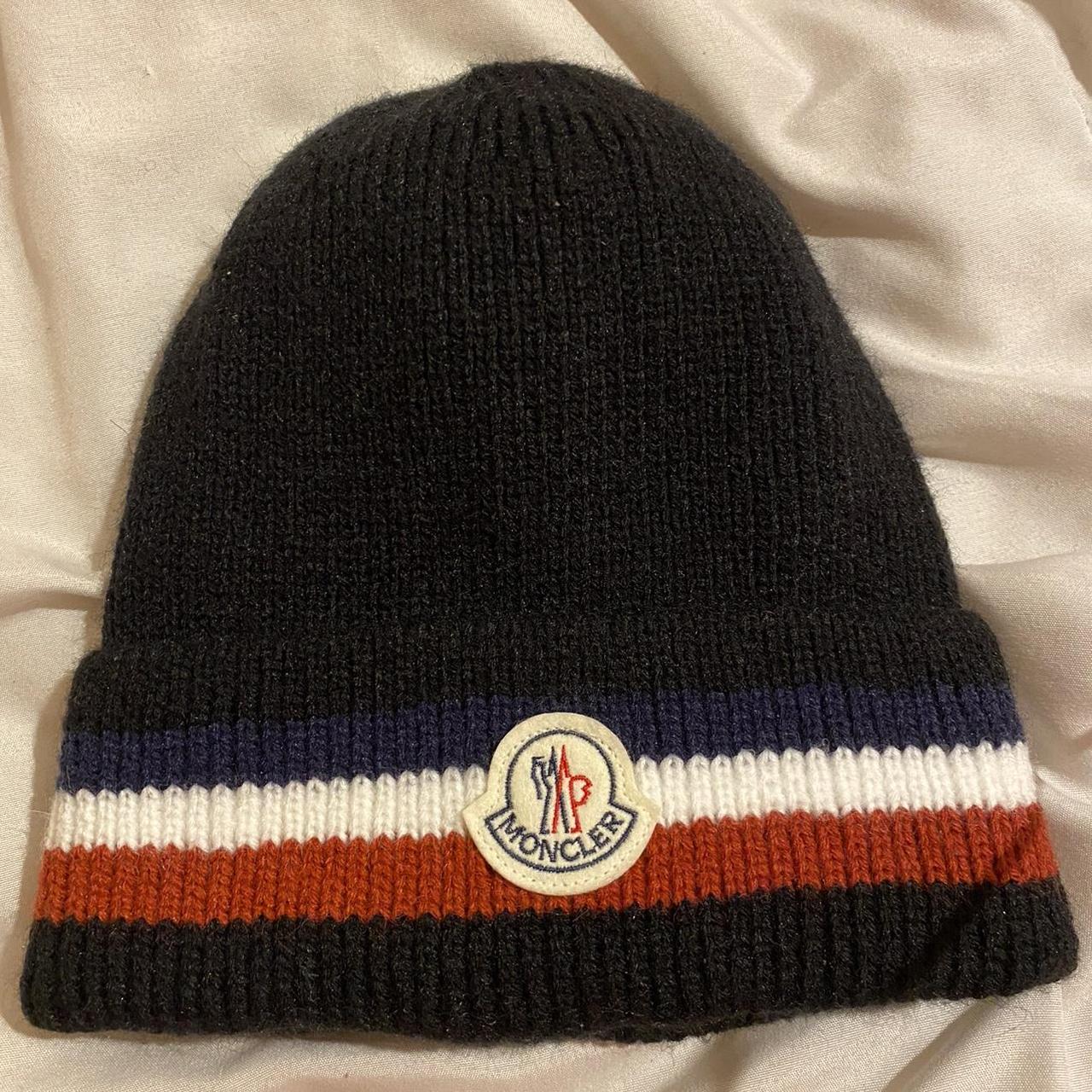 moncler tricolour beanie - Depop