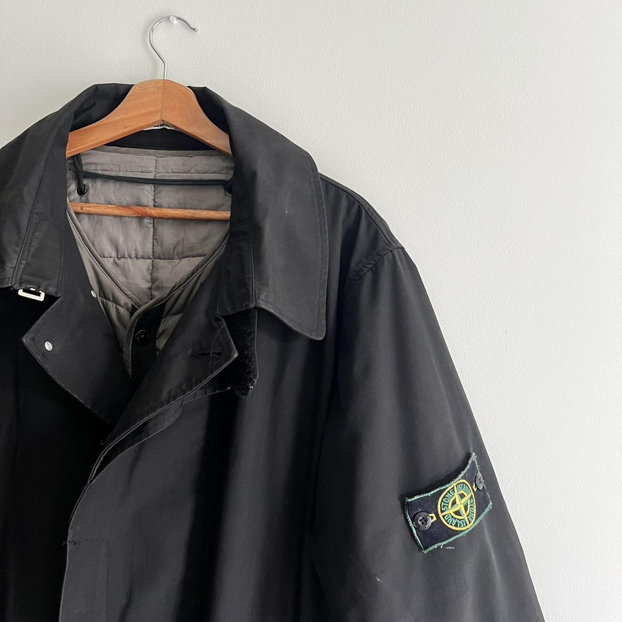 ジャケット・アウター STONE  04AW RASO GOMMATO TRENCH AW02 STONE ISLAND DUAL LAYER RASO GOMMATO TRENCH COAT - Jazzy Badger