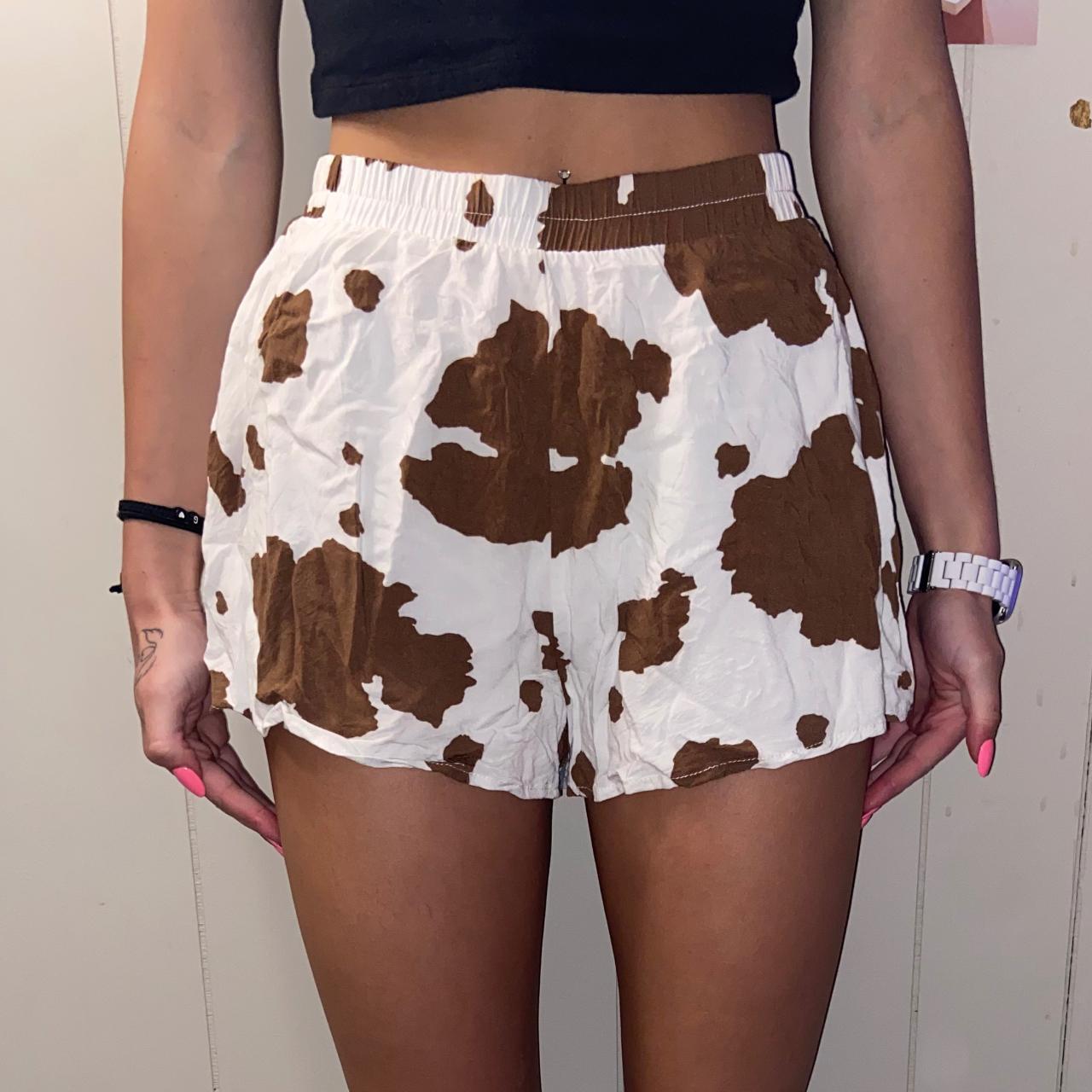 Forever 21 cow print soft shorts! Super comfy