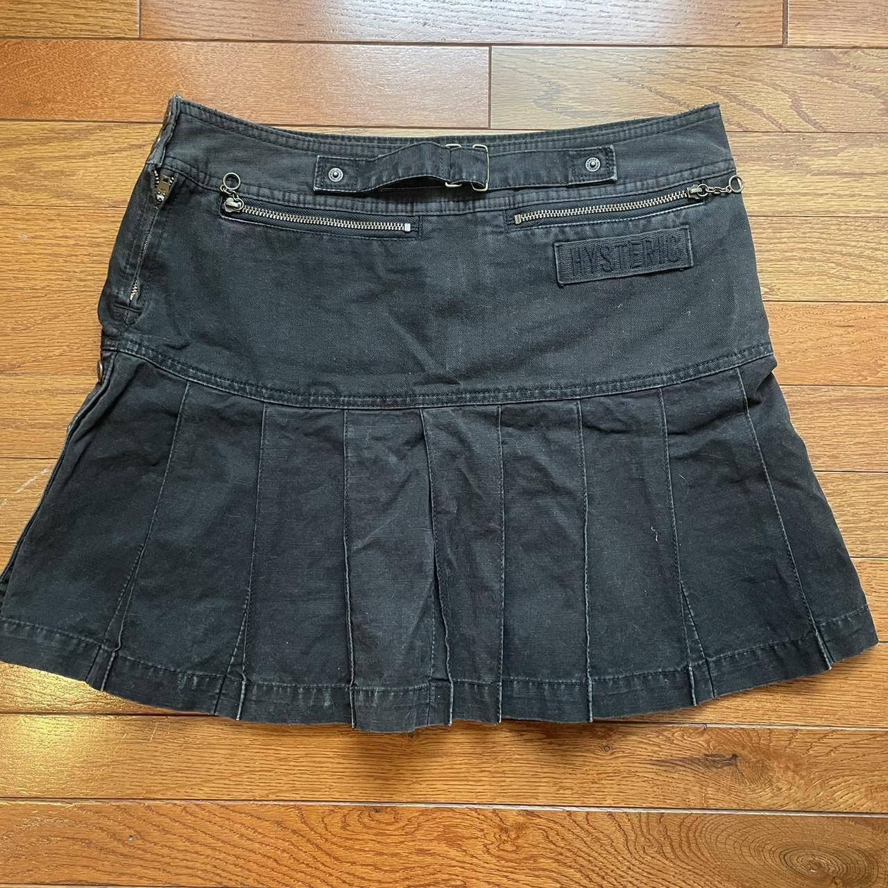 スカート HYSTERIC GLAMOUR archive Pleated skirt hysteric glamour pleated mini skirt waist: | Depop