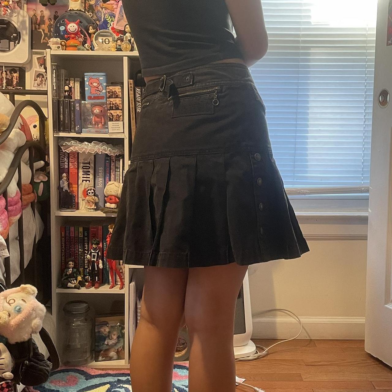 hysteric glamour pleated mini skirt waist: | Depop