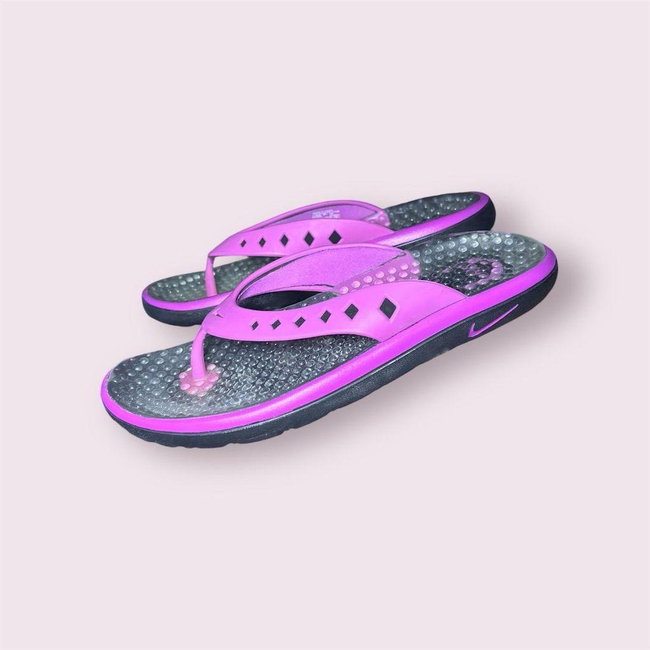 Purple nike sandals on sale