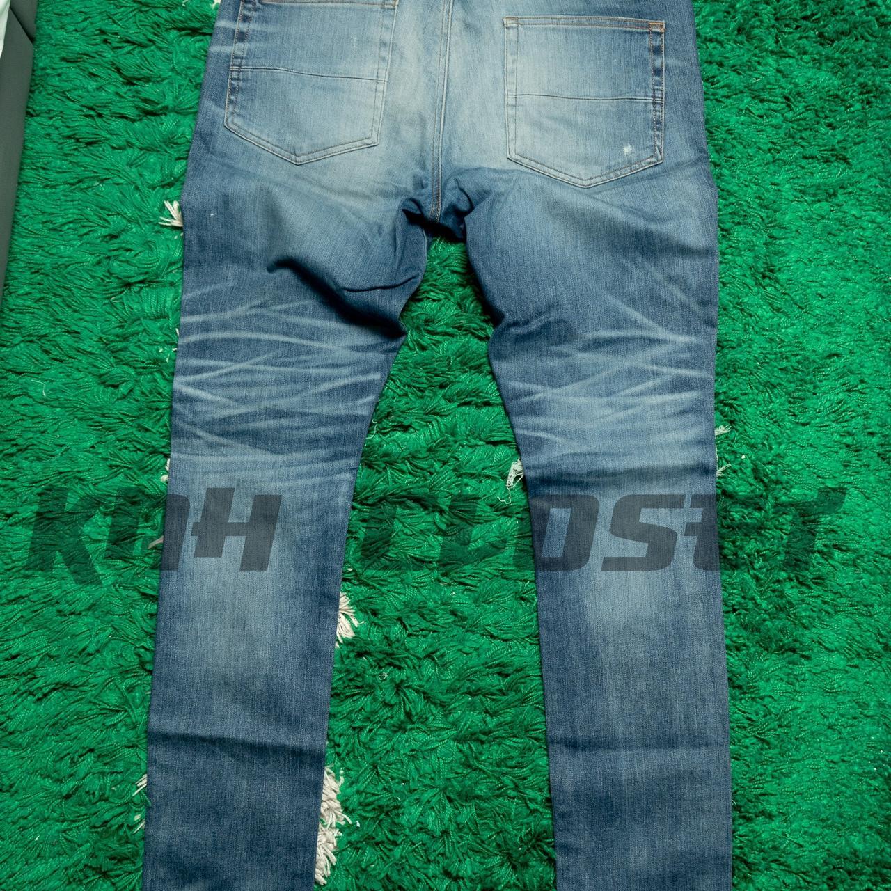 Amiri MX1 Leather Patch Jeans Deep Classic Indigo | Depop