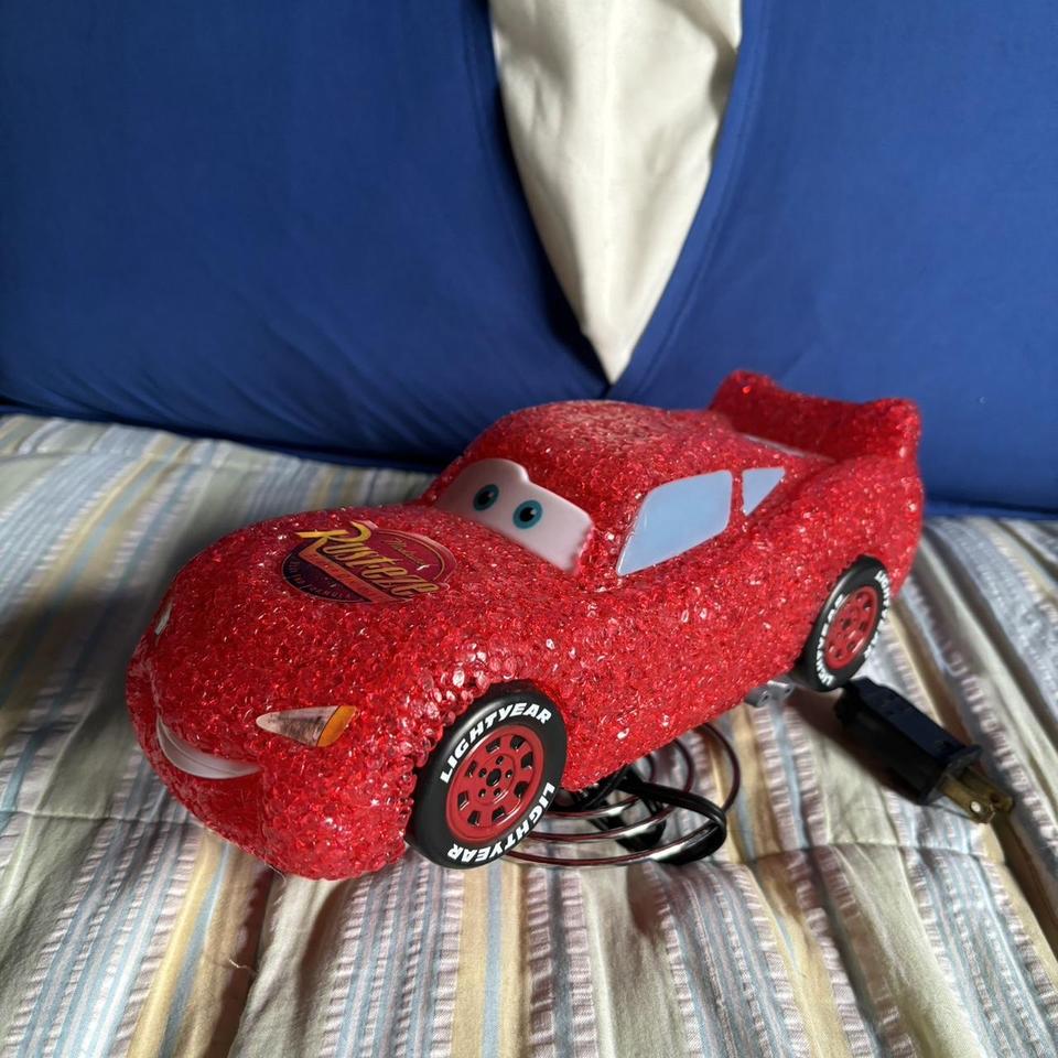 Disney Cars Lightning McQueen melted popcorn lamp w Depop