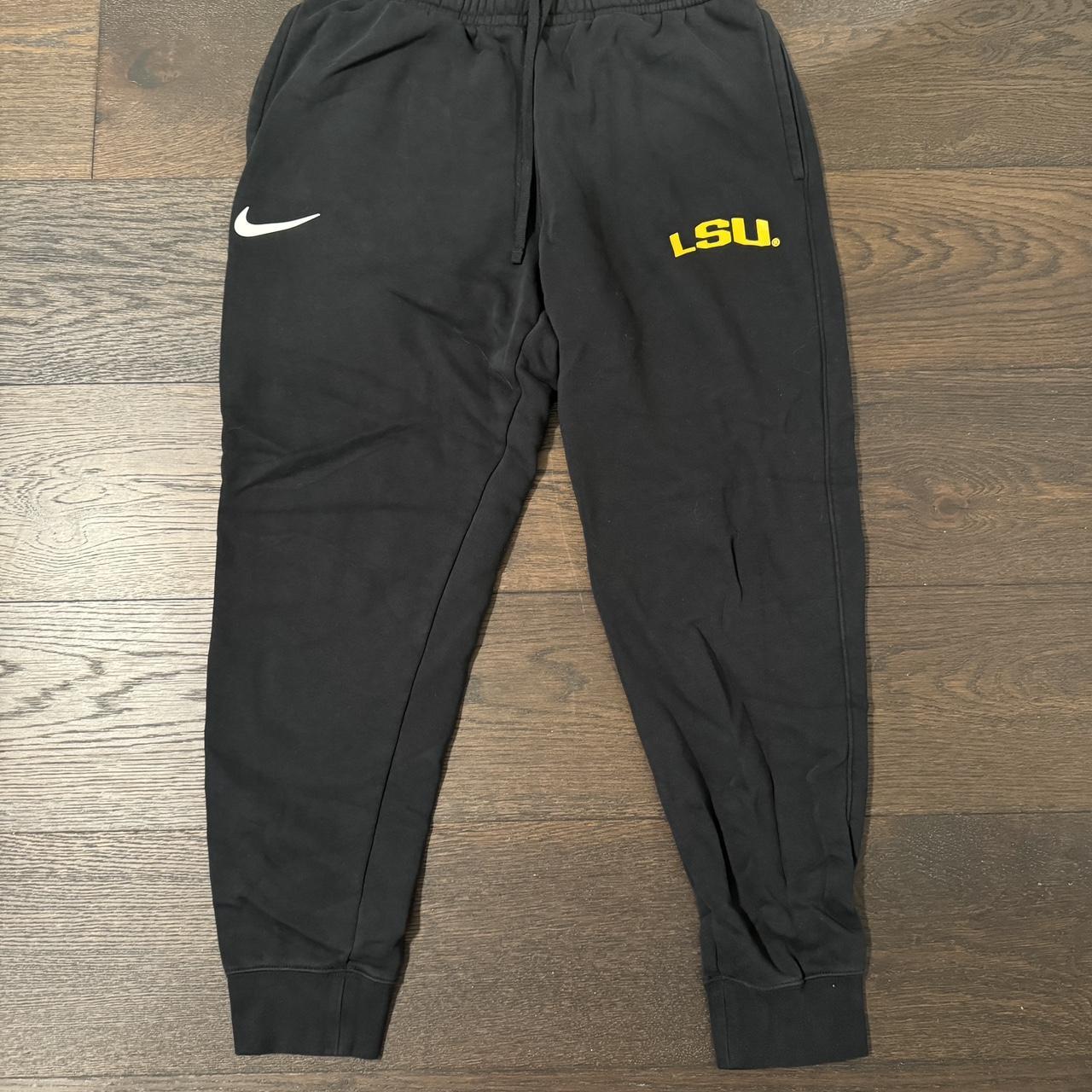 Nike LSU Black Sweatpants Men s Large Depop