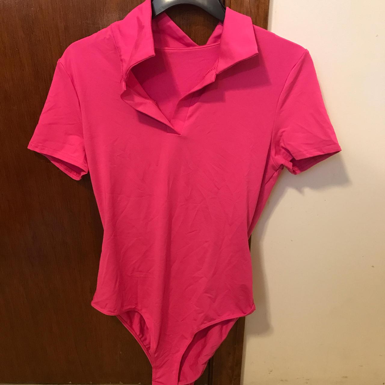 Florescent pink short sleeve body By Depop - Main Image