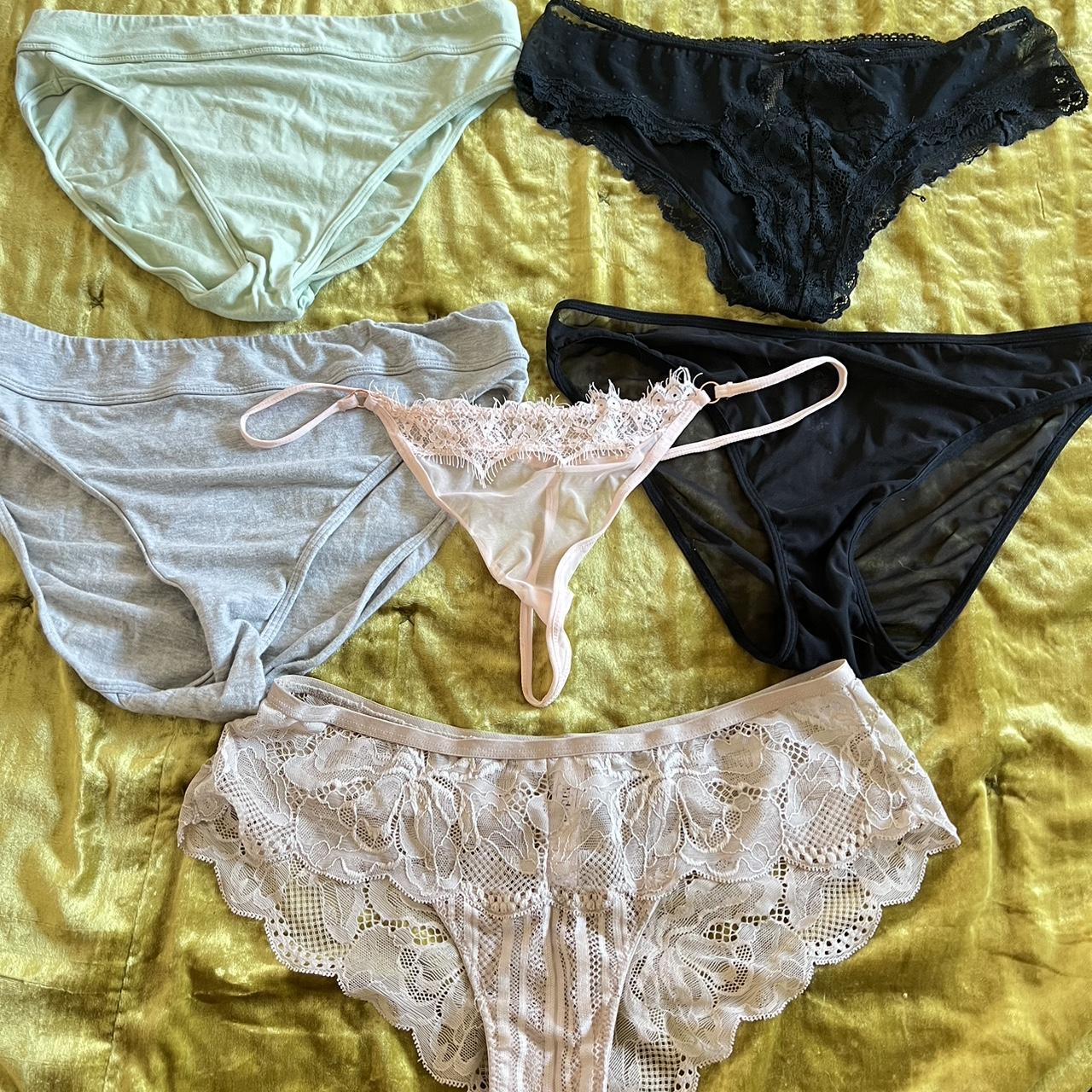 6 pairs various style panties. Panty set. Size M (or... - Depop