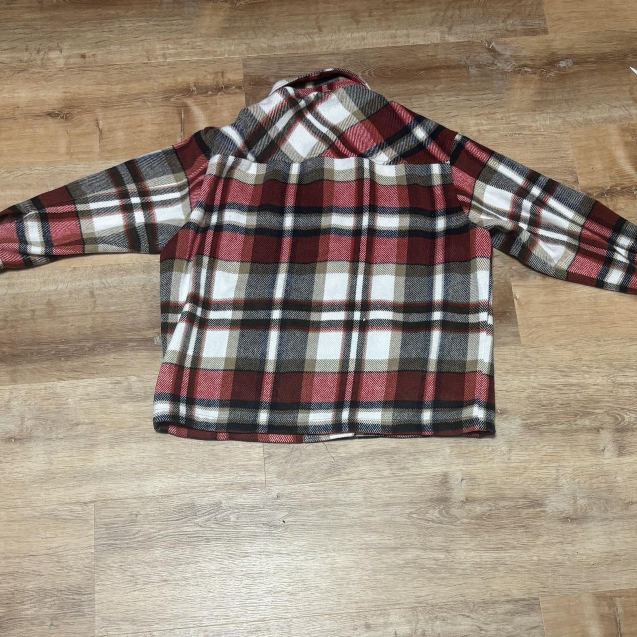 Men's Jacket - Multi/Red - M – Red and white flan… - image 3