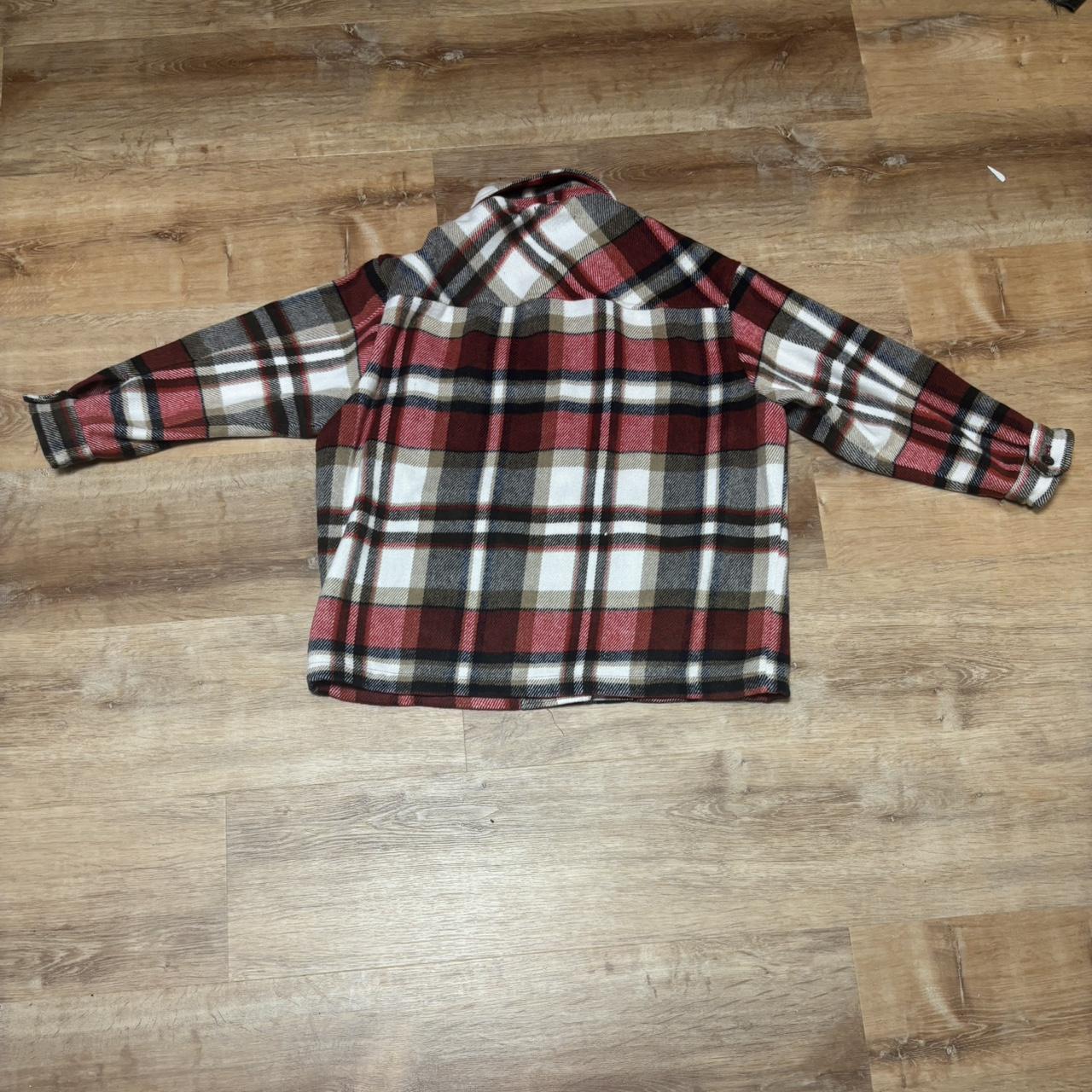 Men's Jacket - Multi/Red - M – Red and white flan… - image 4