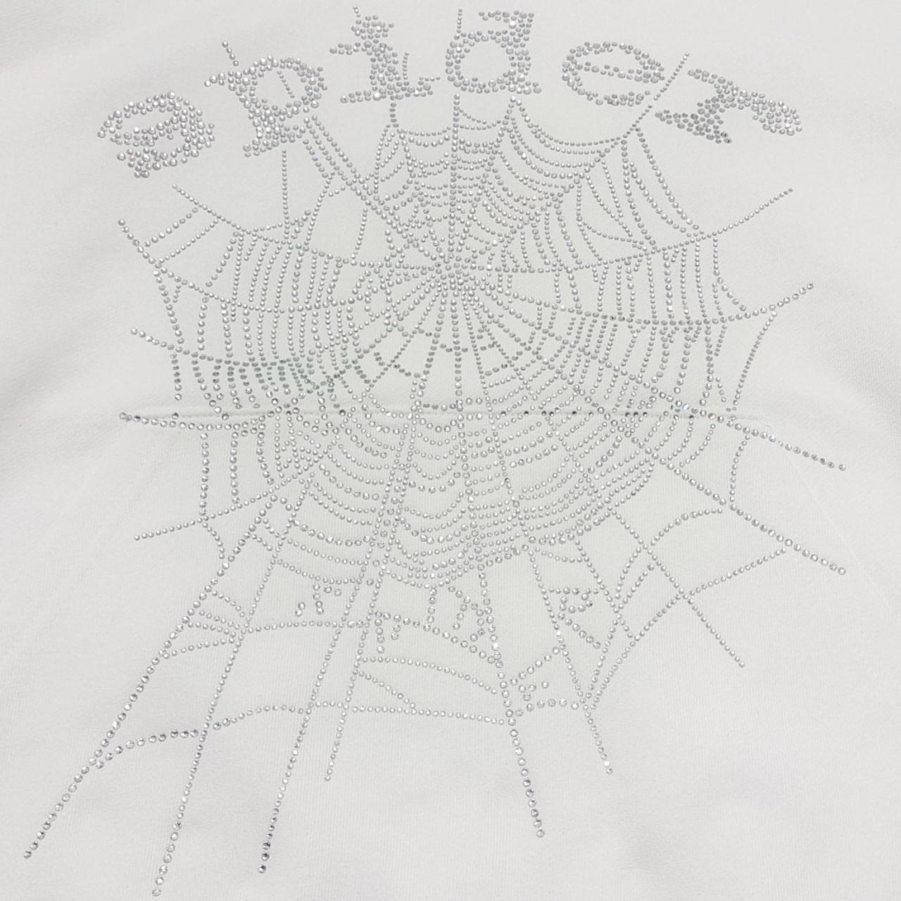 国内で当店のみ DND4DES - Distressed Spider Web Embroidered DENIMGUYS Custom Spider Web Embroidery Hoodies for Men