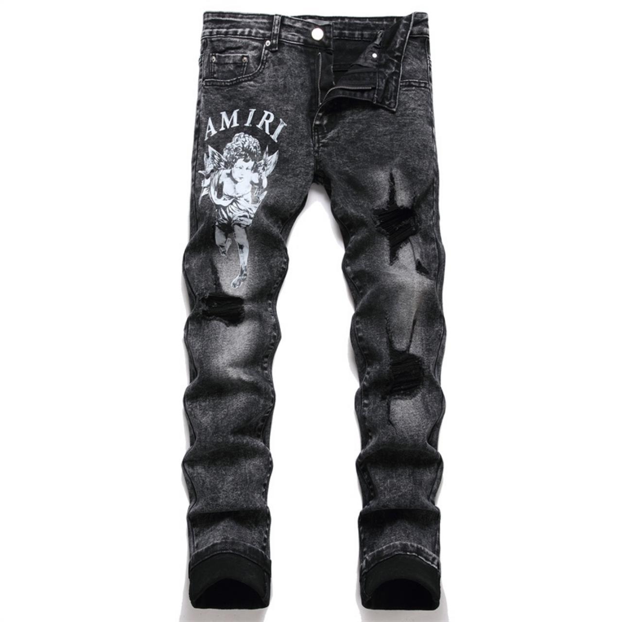 Amiri high street slim fit versatile jeans Colour: | Depop