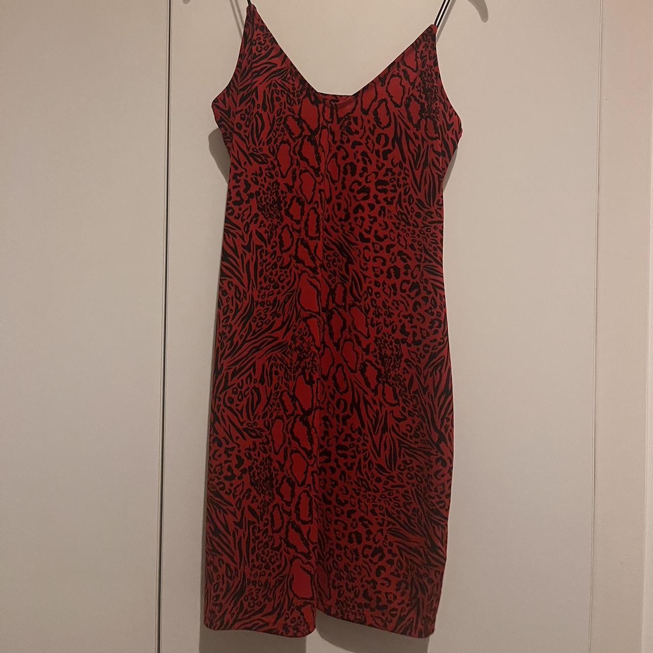 H&M animal print dress Size S - uk 8 So... - Depop