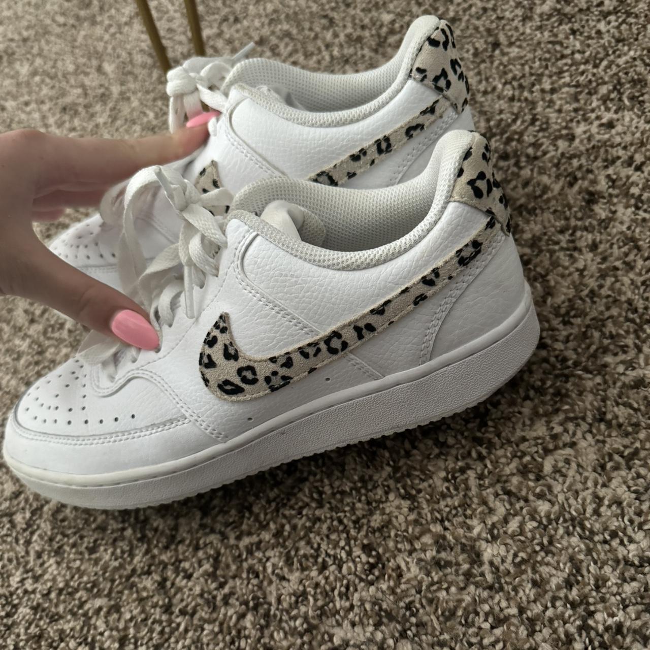 Women's Nike Court Vision Low Leopard Print Depop