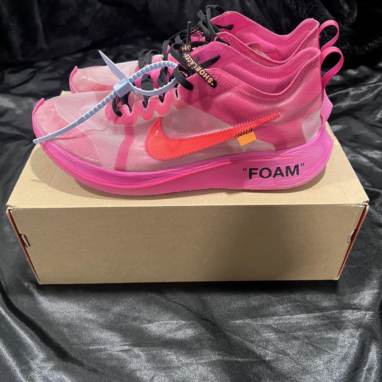 Off white pink foam online