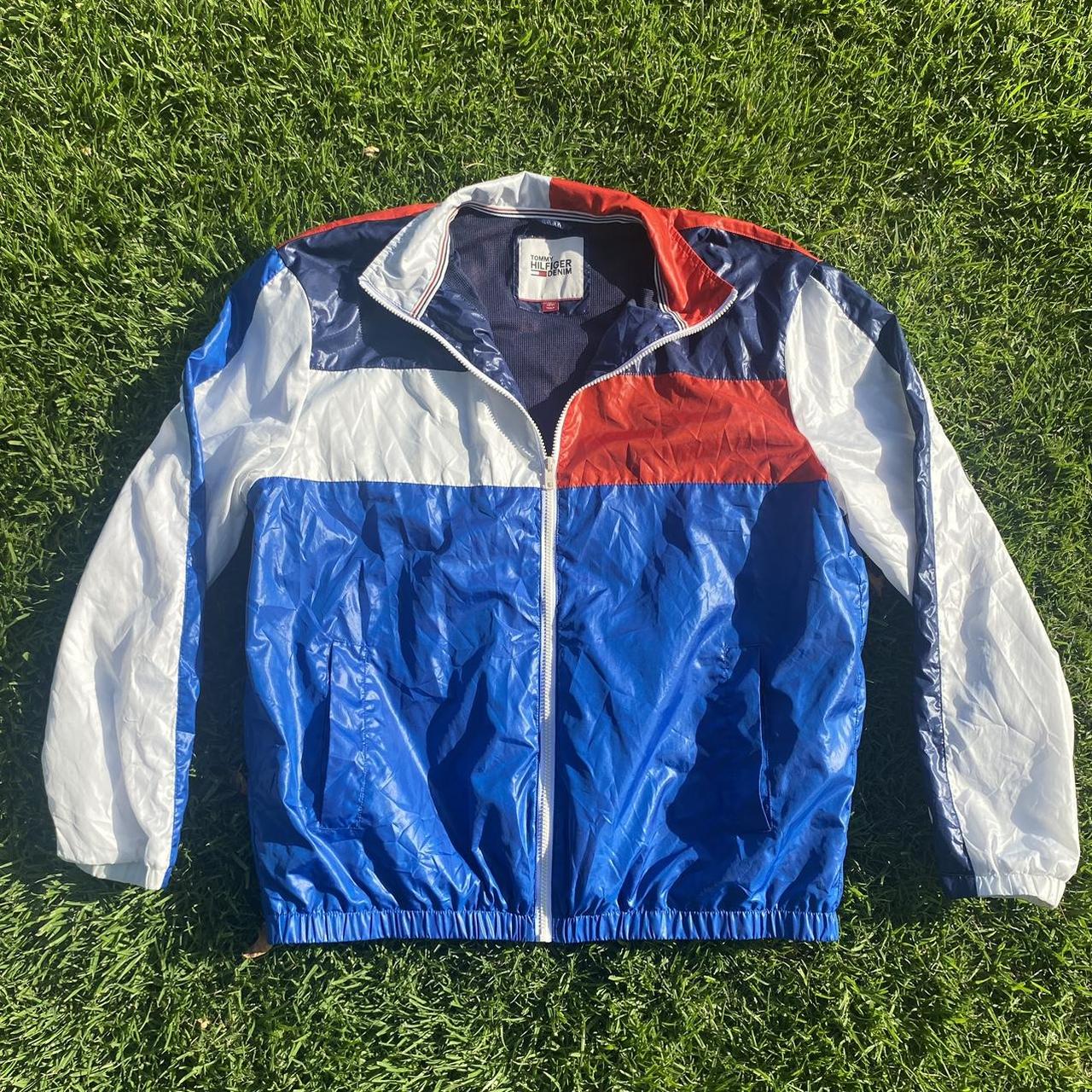 Tommy Hilfiger Denim wind Breaker Size: XL - Depop