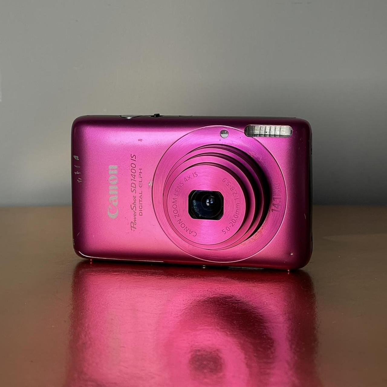 Canon PowerShot SD1400 IS - Pink Digital Camera | Depop Canon PowerShot SD1400 IS - Pink Digital Camera | Depop