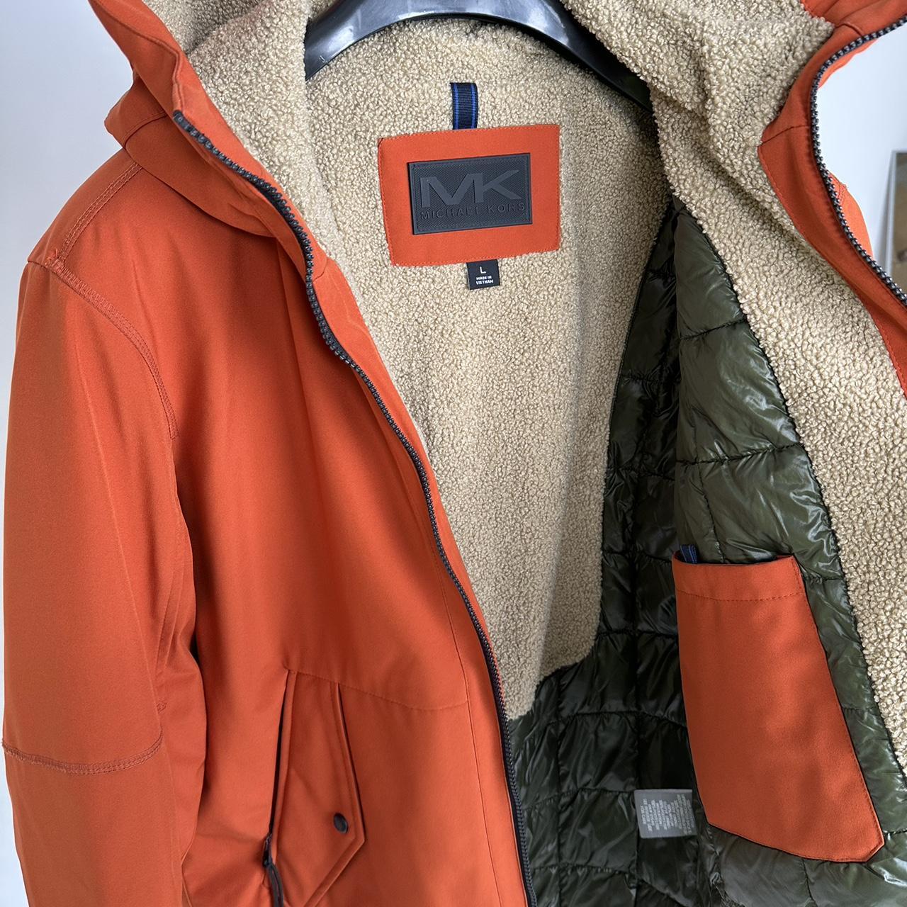 Michael kors coats mens orange online