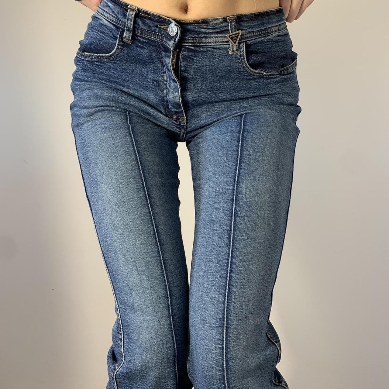 Insane Morgan De Toi denim flares. Gorg middle leg... - Depop