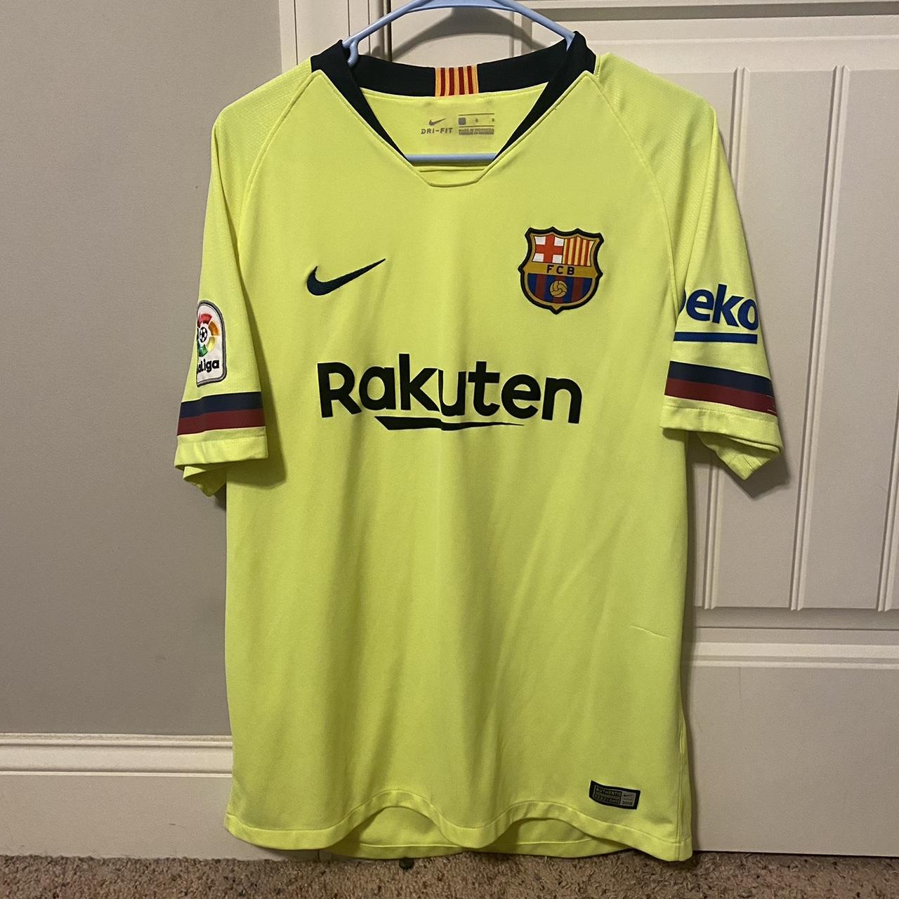FC Barcelona Nike VaporKnit イエロー M Nike FC Barcelona Vaporknit Yellow Jersey M - Excellent