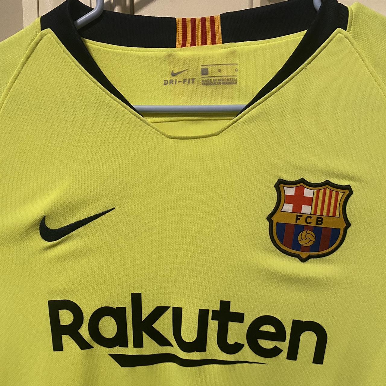FC Barcelona Nike VaporKnit イエロー M Nike FC Barcelona Vaporknit Yellow Jersey M - Excellent