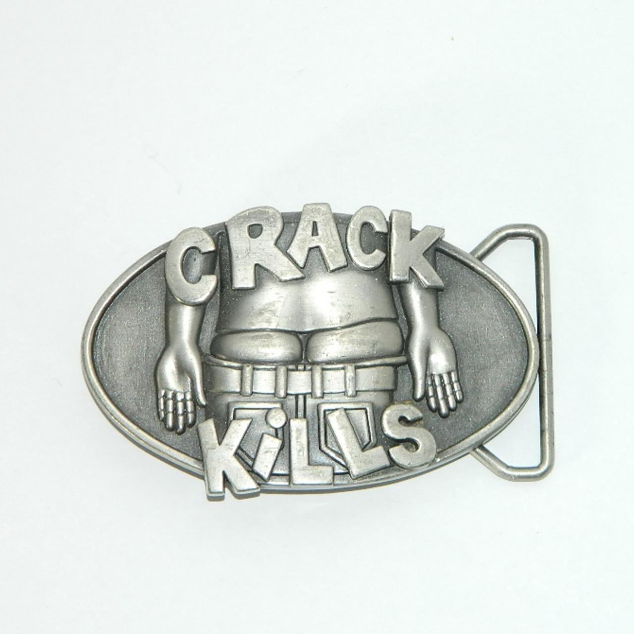 Cool Fun Novelty pre-owned metal 2005 “Crack Kills” | Depop