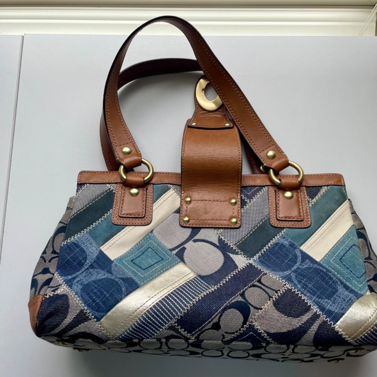 2008 Coach Patchwork Denim Handbag | Depop