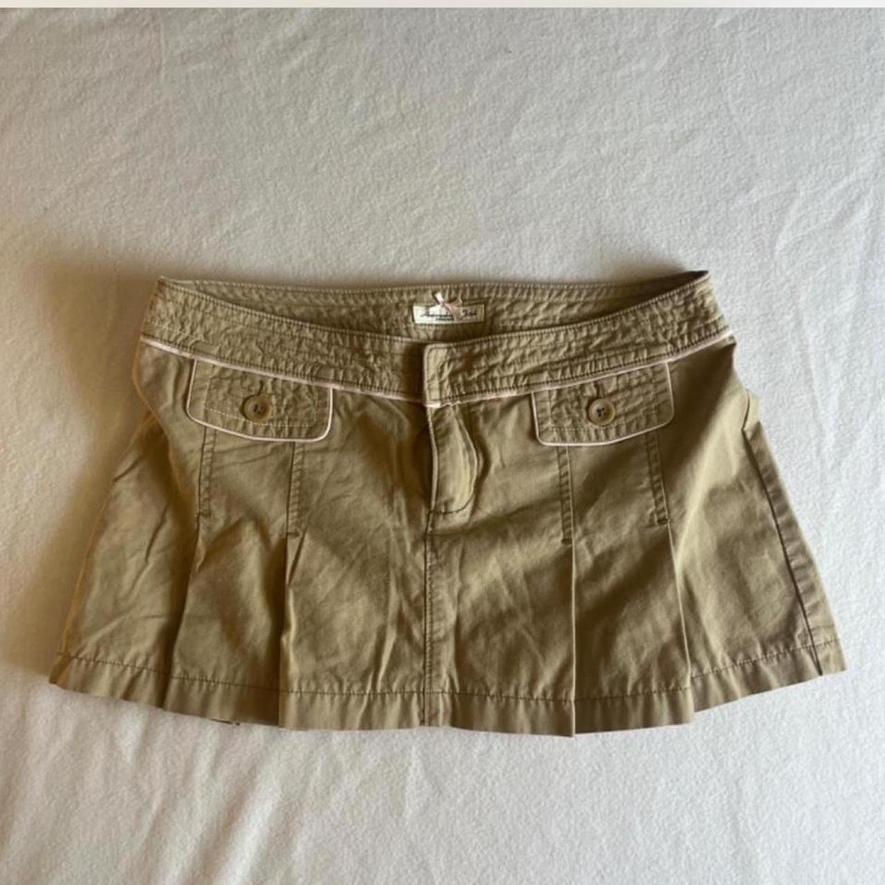 vintage abercrombie pleated miniskirt ♡ Depop