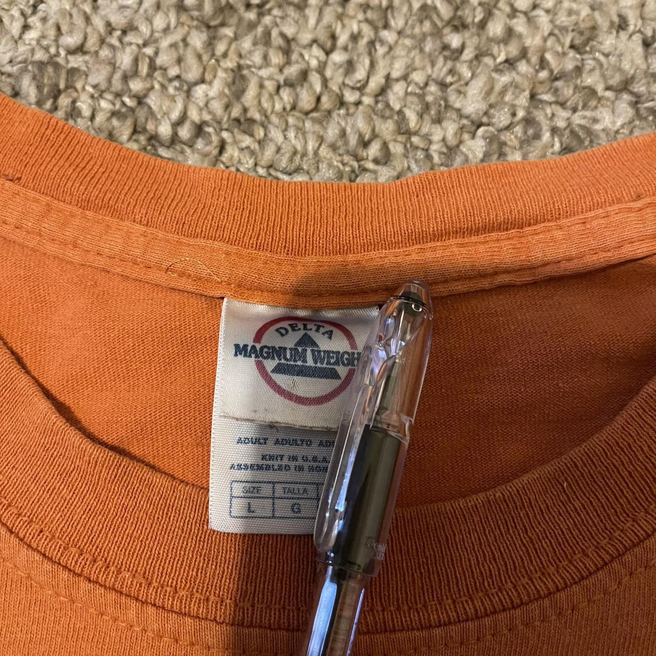 Orange and white vintage Texas Longhorns tee... Depop